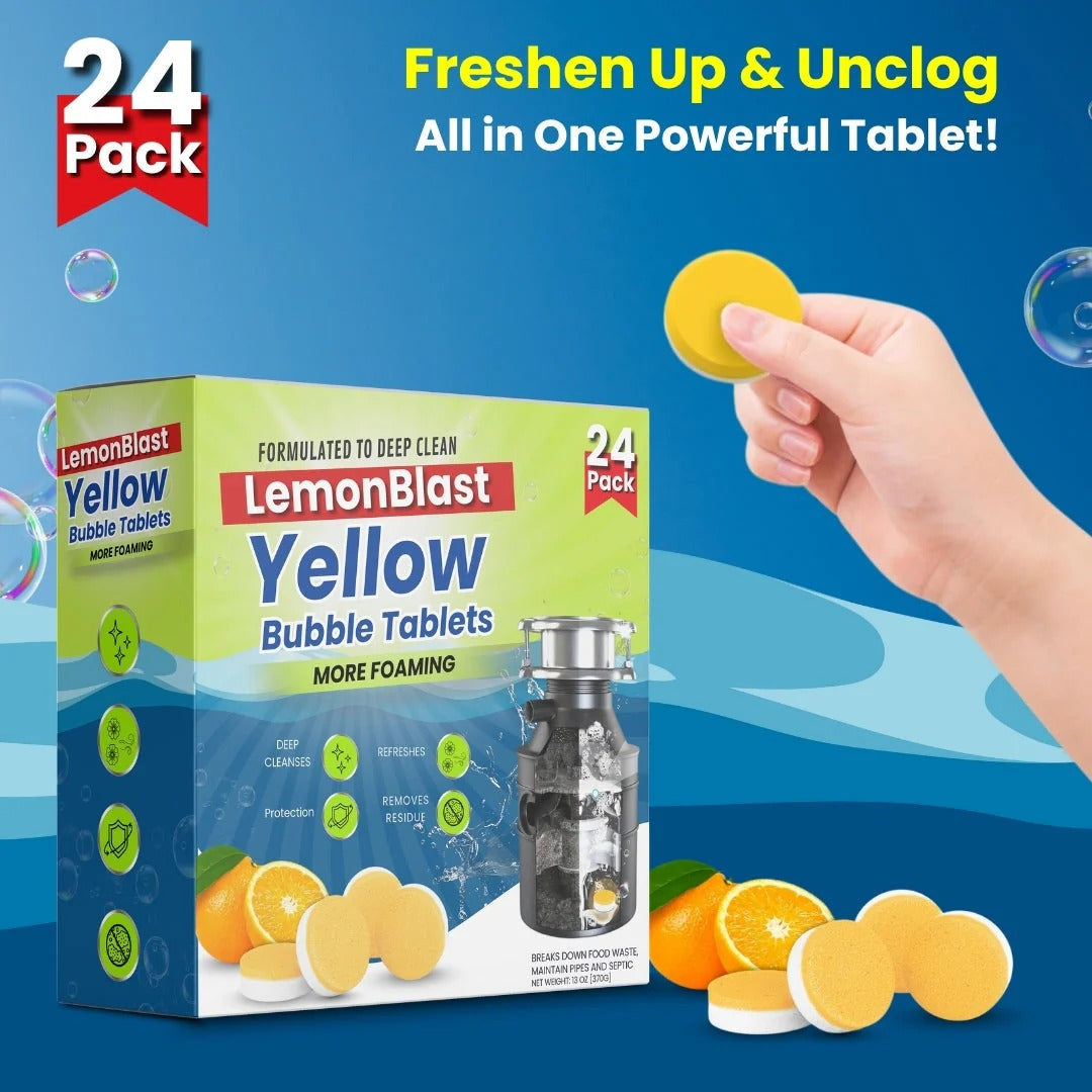 Big Sale Today | Get 50% OFF | LemonBlast Yellow Bubble Tablets (24pc)